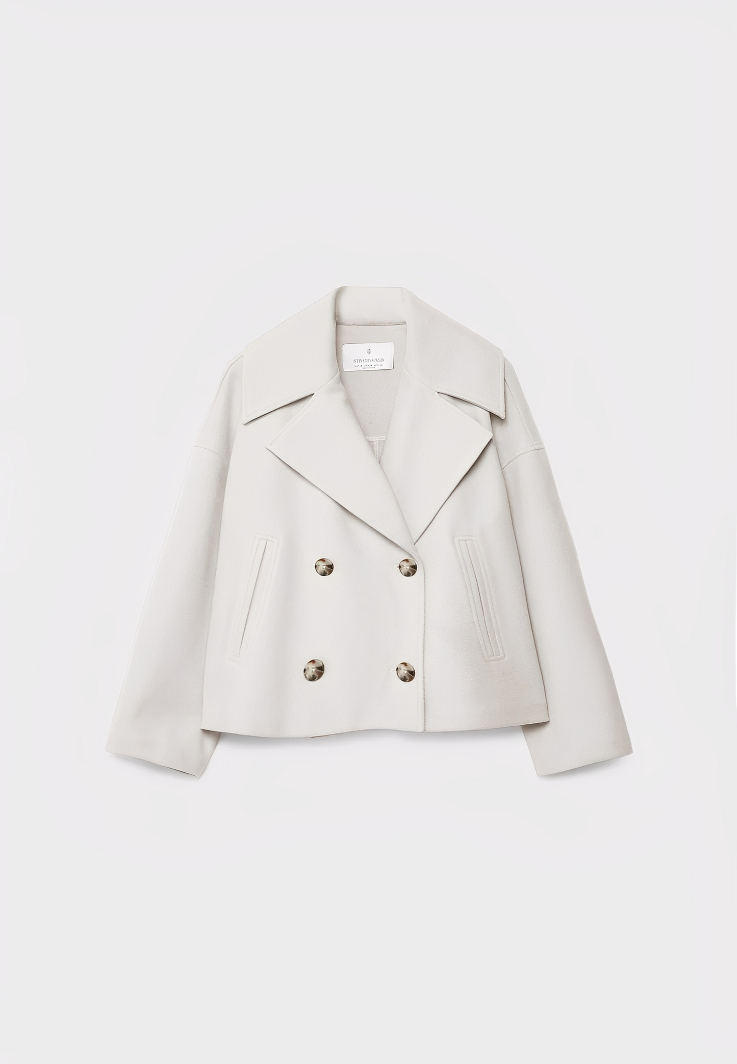 Claire – Modische Kurze Zweireihige Jacke