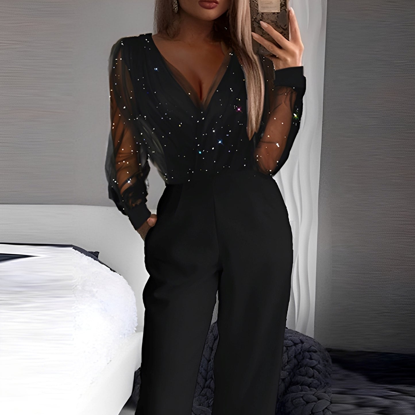 Morgana - Eleganter Jumpsuit mit weitem Bein für Damen