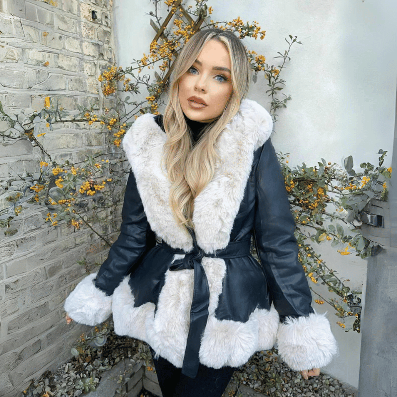 Hollis - Eleganter Mantel aus Kunstfell für Damen