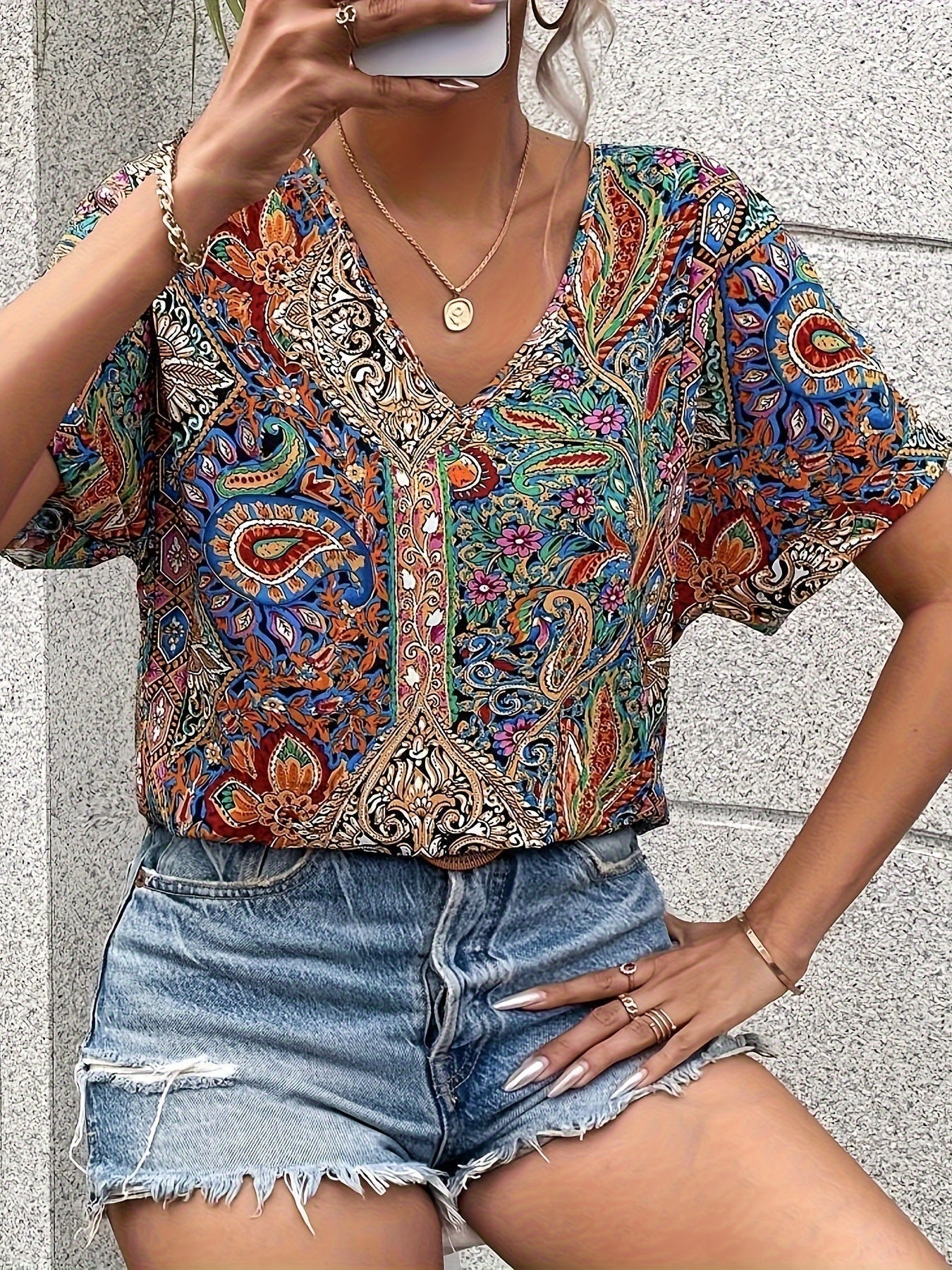 Maya – Elegante Bluse mit Blumenmuster