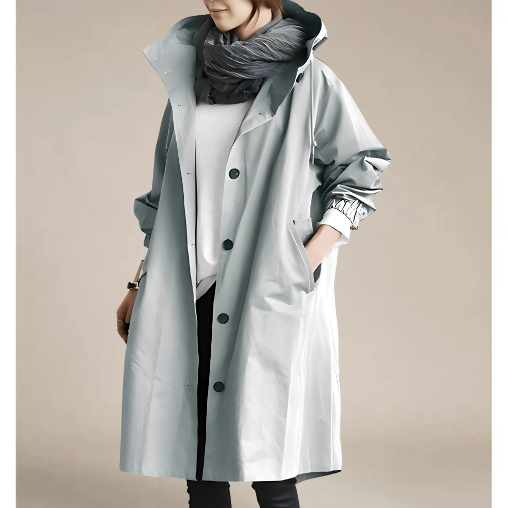 Maren – Trenchcoat Damen Leicht Wasserdicht
