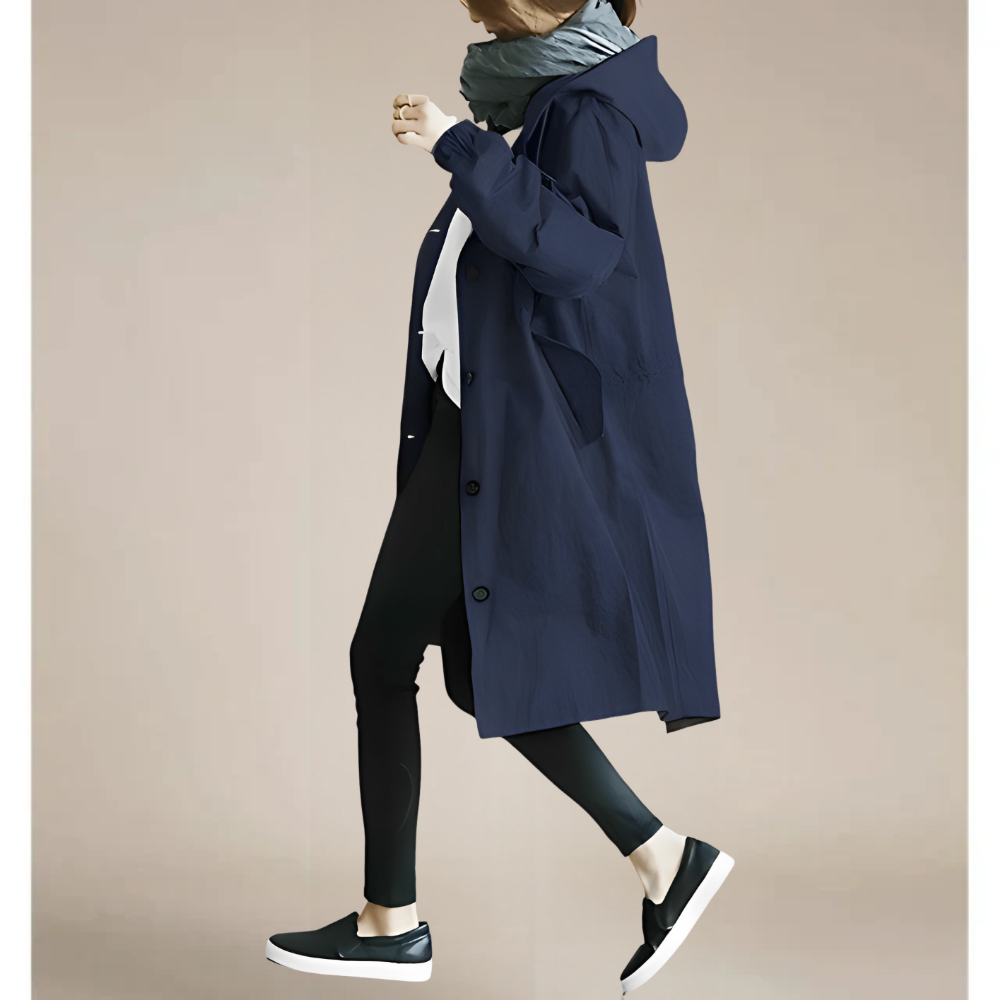 Maren – Trenchcoat Damen Leicht Wasserdicht