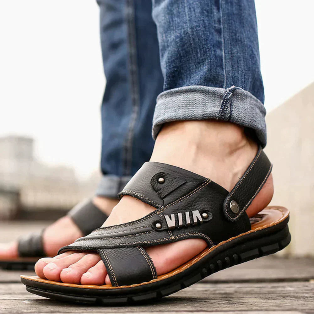 Jenson - Schlichte, stilvolle orthopädische Sandalen für Herren