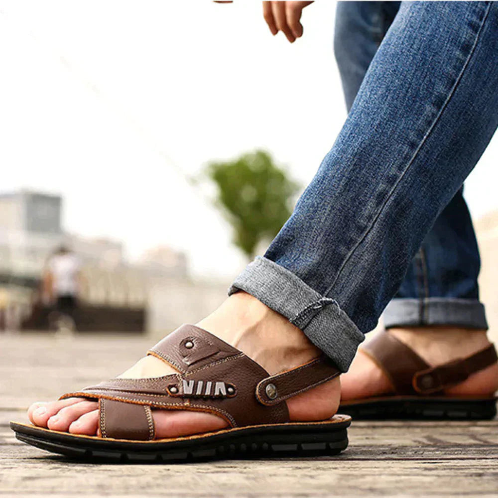 Jenson - Schlichte, stilvolle orthopädische Sandalen für Herren