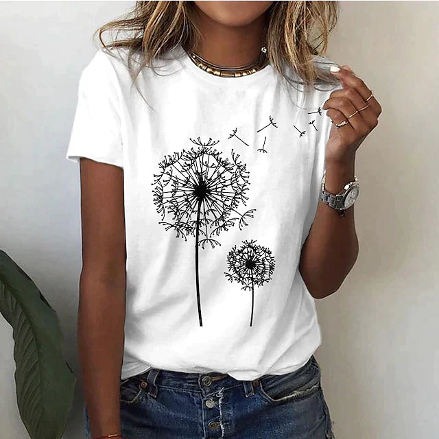 Nianna - Frauen Sommer T-Shirt Kurzarm