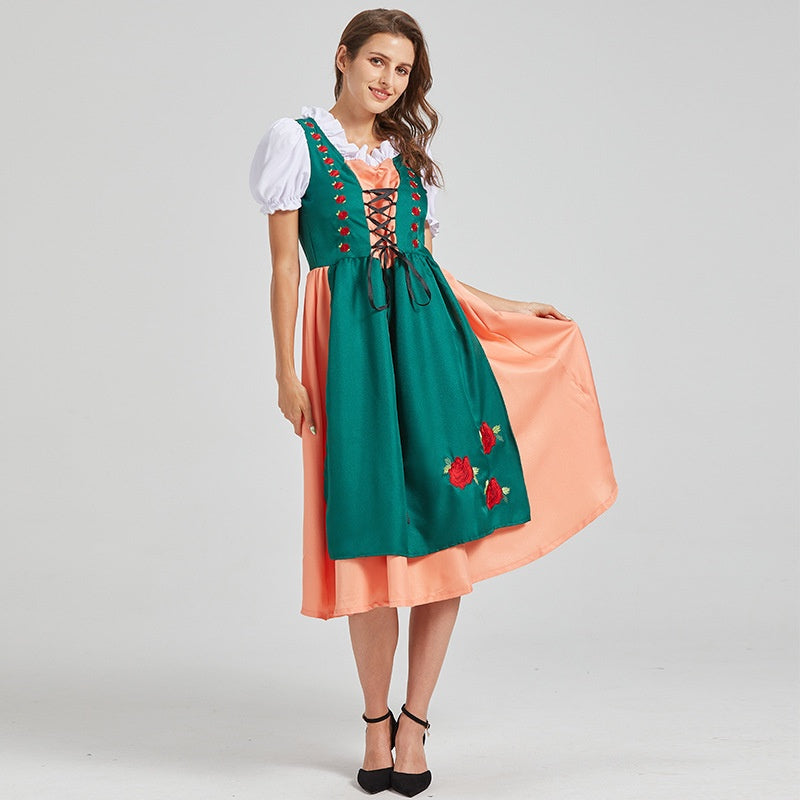 Kathryn - Klassisches Oktoberfest-Dirndl-Midikleid für Damen