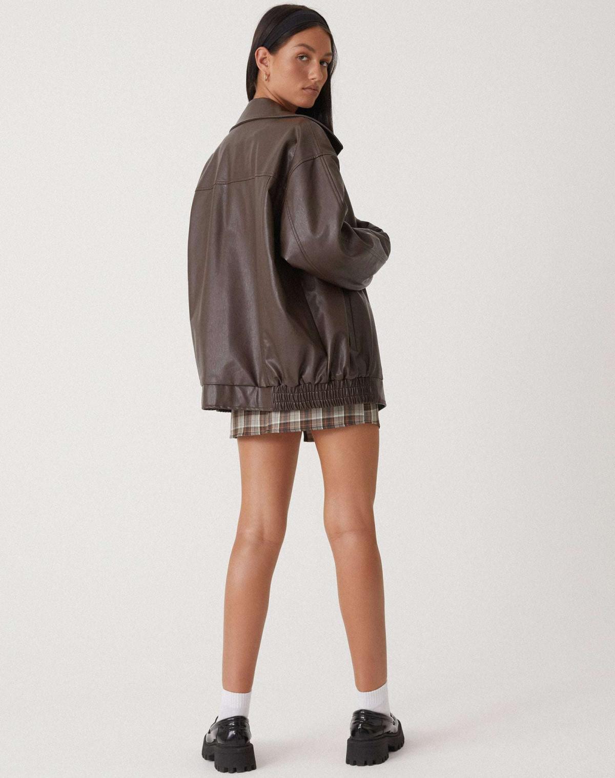 Ariane – Damen-Oversize-Lederjacke