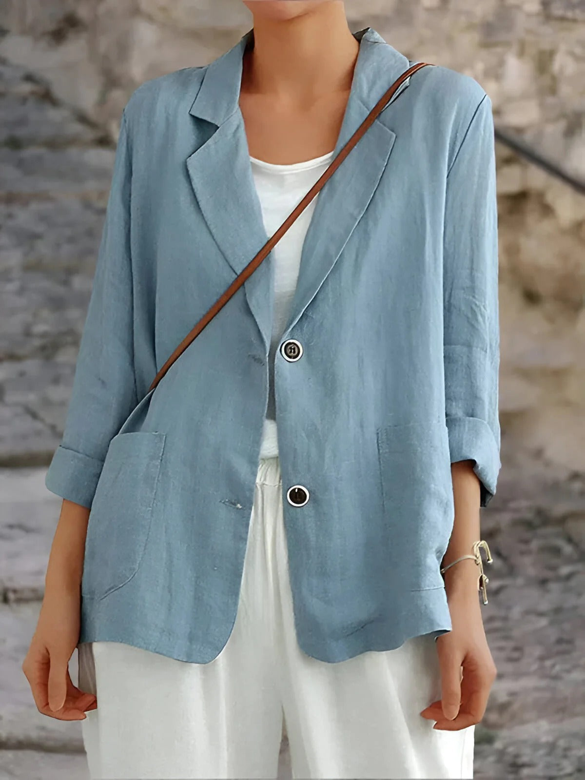 Tabea – Lässiger Leinenblazer
