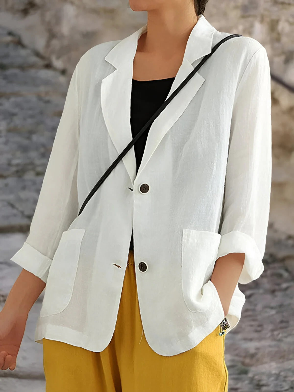 Tabea – Lässiger Leinenblazer
