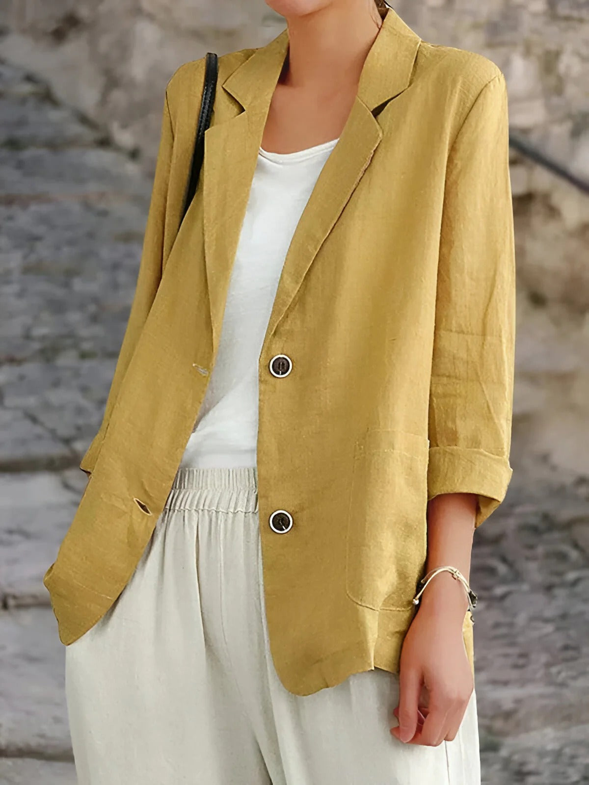 Tabea – Lässiger Leinenblazer