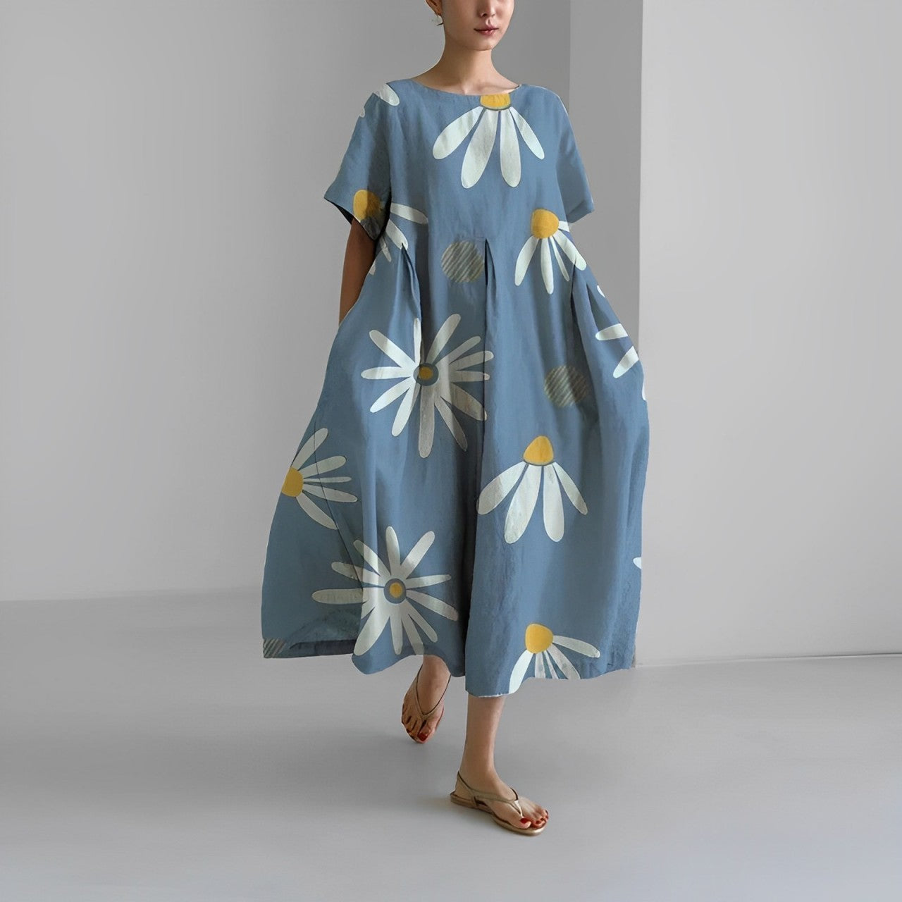 Chenoa - Damenkleid mit Blumen, Gemütlich & Sommerlich