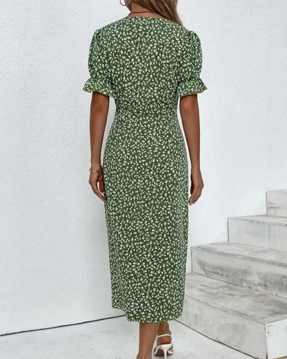Adeline - Lockeres Wickelkleid mit Blumenmuster