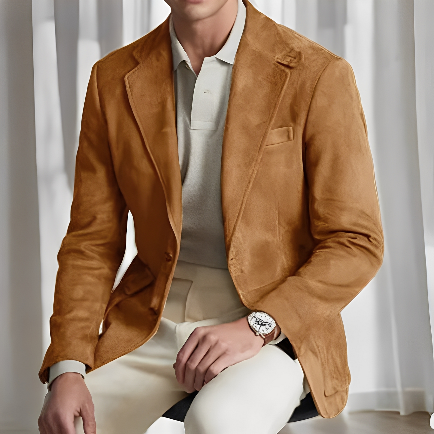 Martin - Eleganter Anzugblazer mit Knopf für Herren