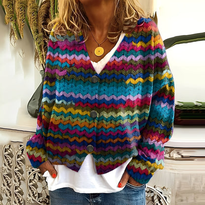 Nydia - Lässiger, weicher Pullover mit Aufdruck für Damen