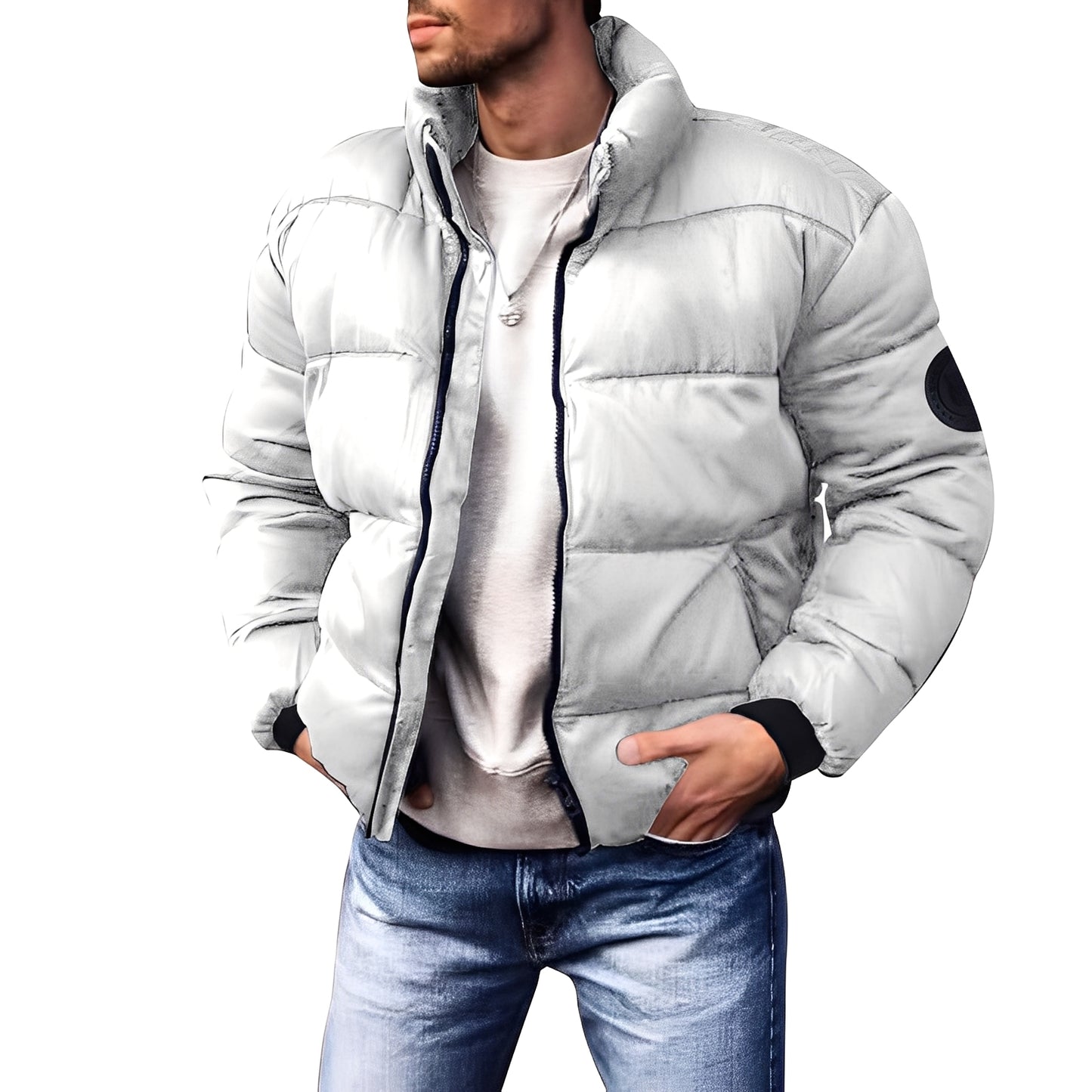 Keaton - Stilvolle, wattierte Daunenjacke für Herren