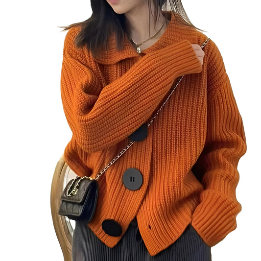 Alexus - Lockerer Cardigan mit Knopfleiste für Damen