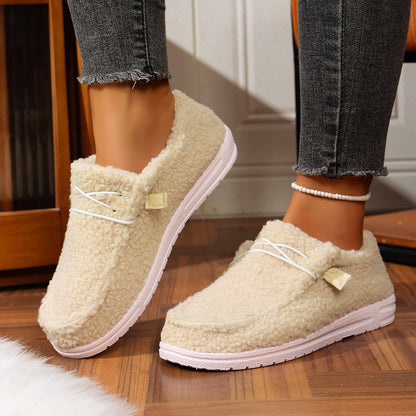 Mellony - Schicke flache Teddy-Schuhe für Damen