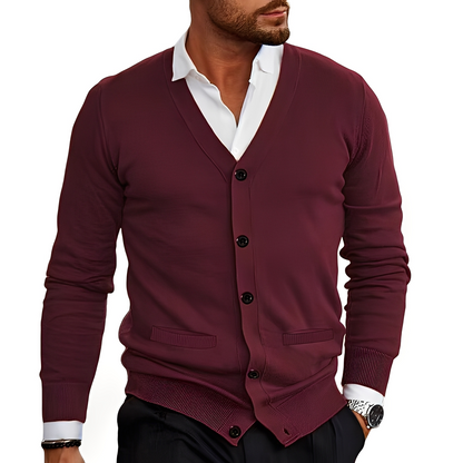 Kyler - Eleganter Cardigan mit Knopfleiste für Herren