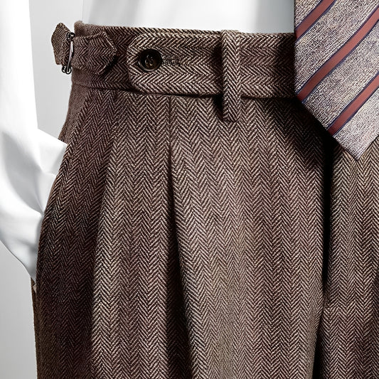 Osbert - Lässige Tweed-Wollhose für Herren