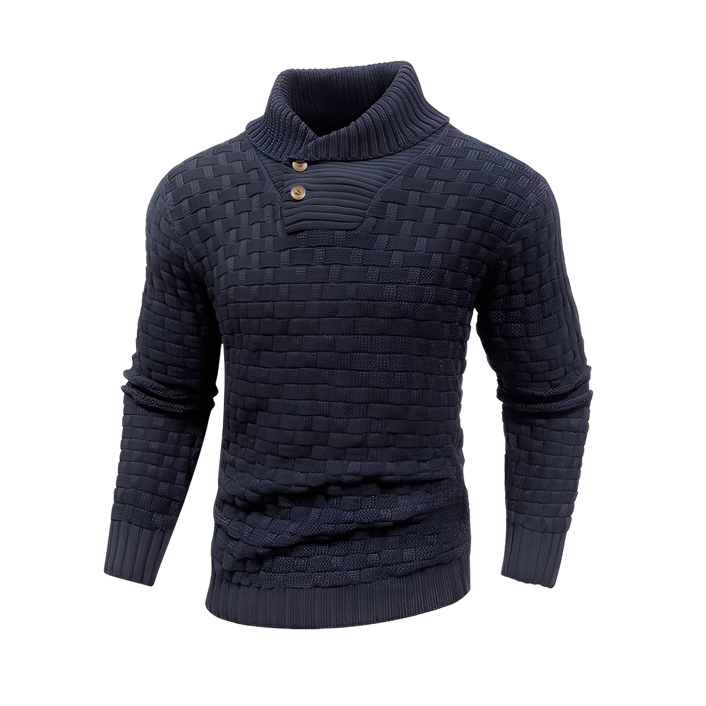 Branson - Lässiger Strickpullover mit hohem Kragen für Herren