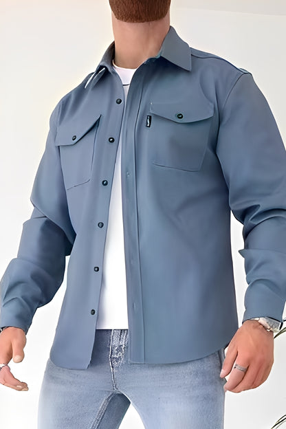 David - Lässiges Hemd mit Taschen für Herren