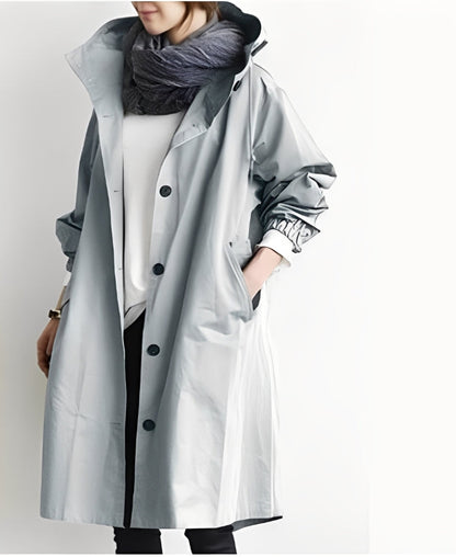 Alicia - Damen-Trenchcoat mit Kapuze
