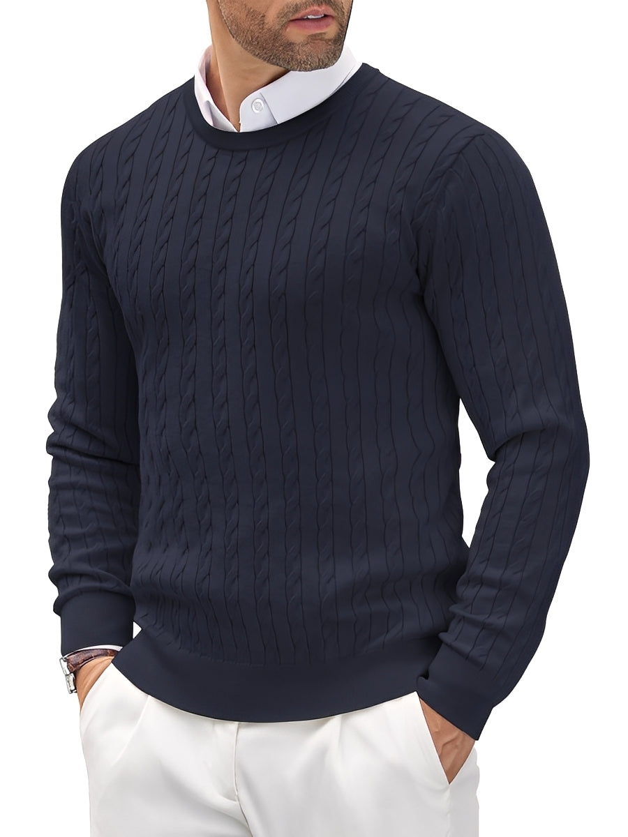 Romilly - Lässiger, schmal geschnittener Strickpullover für Herren