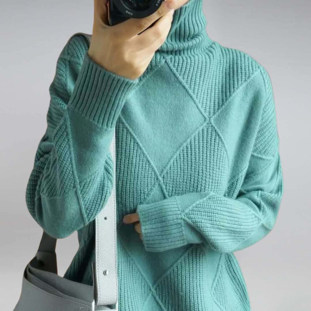Camille – Damen-Kaschmirrollkragenpullover