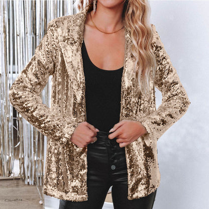 Miranda - Glänzender Paillettenblazer für Damen