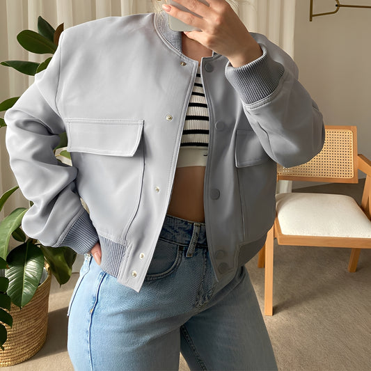 Marva - Lässige, lockere Jacke mit großen Taschen für Damen