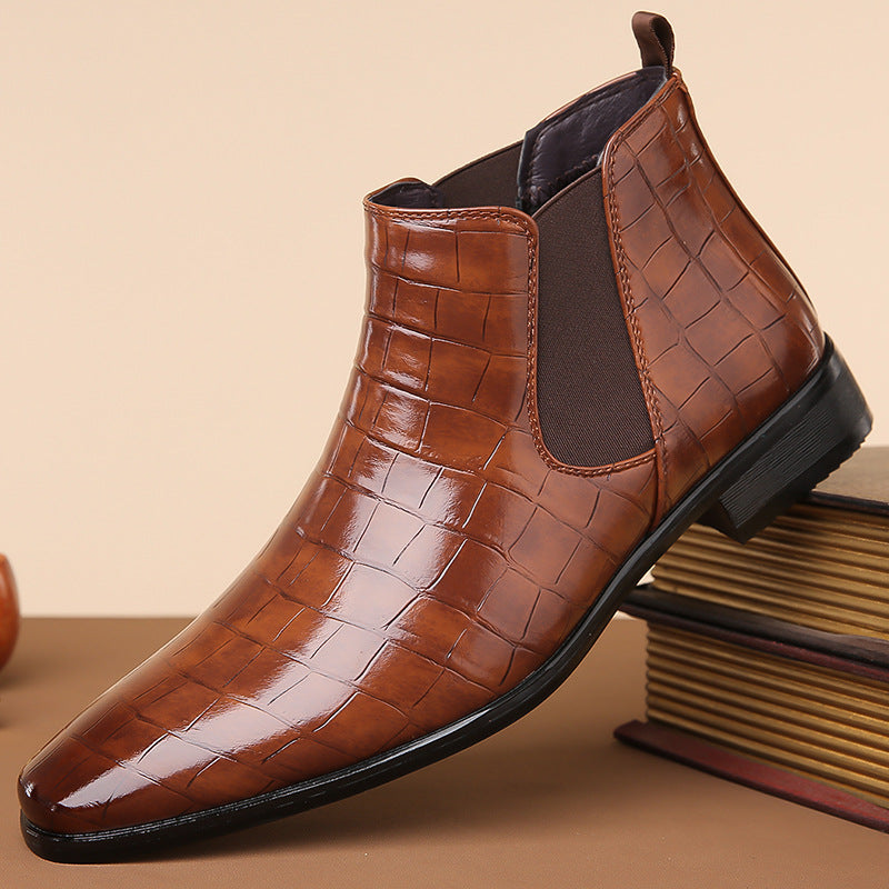 Gladwin - Formelle glänzende Lederstiefel für Herren