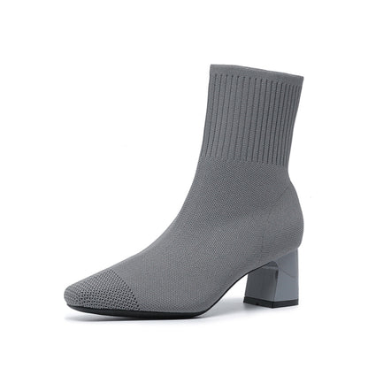 Elisha - Lässige, warme Stiefel mit Absatz für Damen