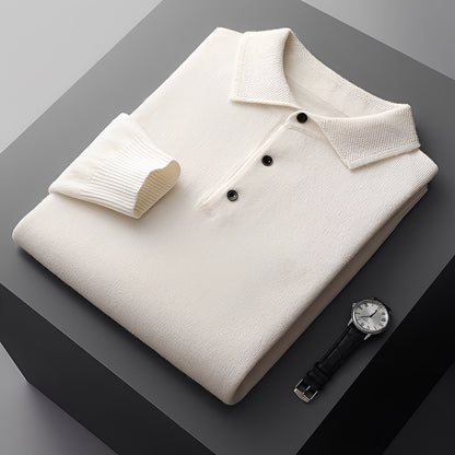 Romilly - Formeller Kaschmir-Polopullover für Herren
