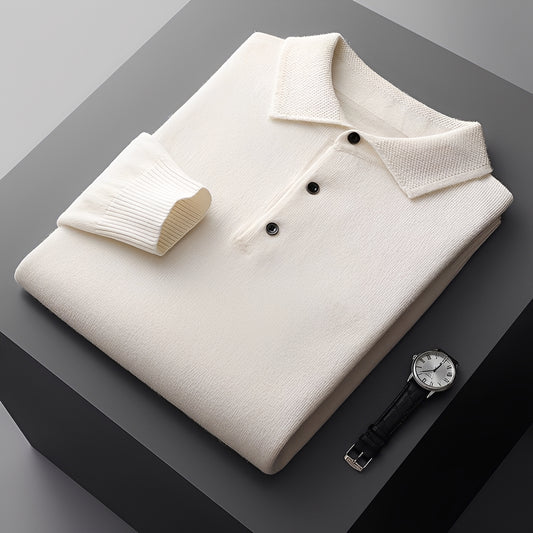 Romilly - Formeller Kaschmir-Polopullover für Herren
