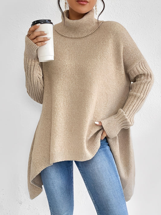 Jessica - Lässiger Kaschmir-Rollkragenpullover für Damen