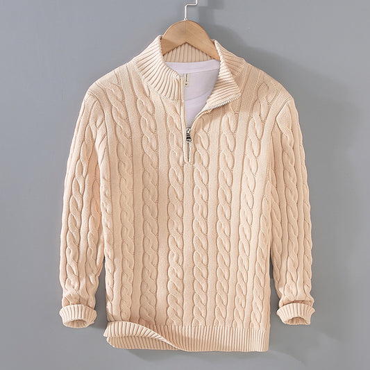 Benson - Lässiger Kaschmirpullover mit Reißverschluss für Herren
