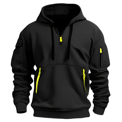 Burton - Lockerer Hoodie mit halbem Reißverschluss für Herren