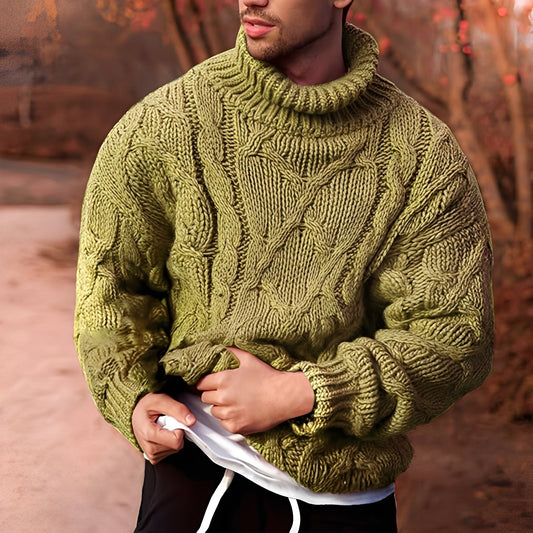 Adrian - Stilvoller, grob gestrickter Pullover für Herren