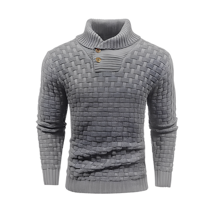 Branson - Lässiger Strickpullover mit hohem Kragen für Herren