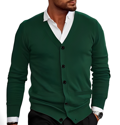 Kyler - Eleganter Cardigan mit Knopfleiste für Herren