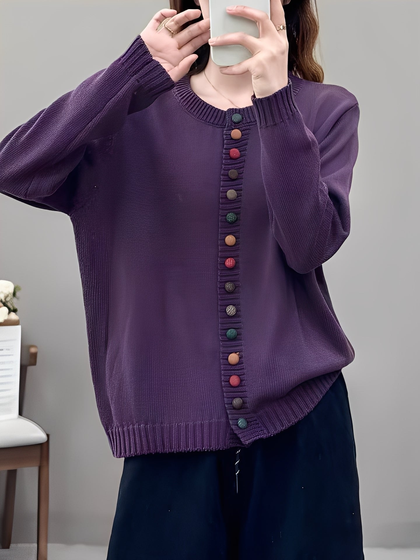 Rhonda - Stilvolle, leichte Strickjacke für Damen