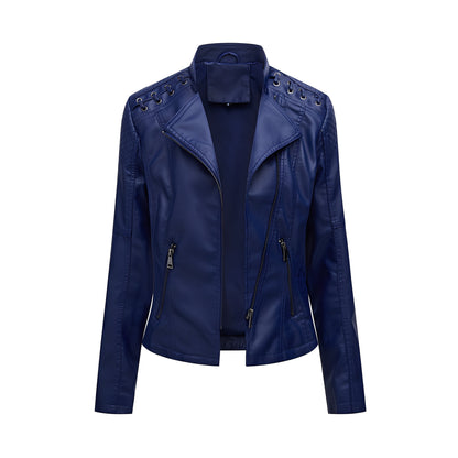 Narelle - Stilvolle, schmale kurze Lederjacke für Damen