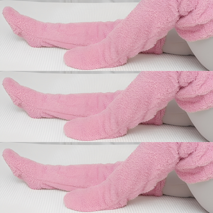 Camellia - Warme, überknielange Wintersocken für Damen