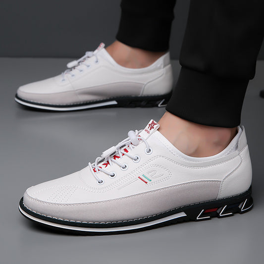 Aaron - Lässige rutschfeste Ledersneaker für Herren