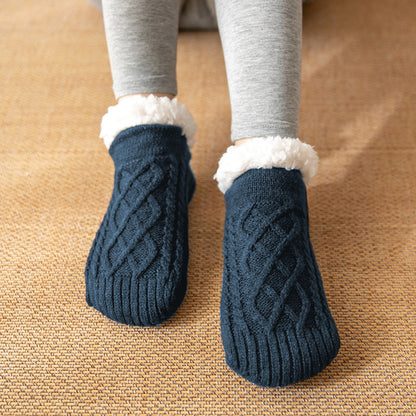 Raquel - Warme, rutschfeste Plüschsocken für Damen für den Winter