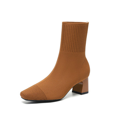 Elisha - Lässige, warme Stiefel mit Absatz für Damen