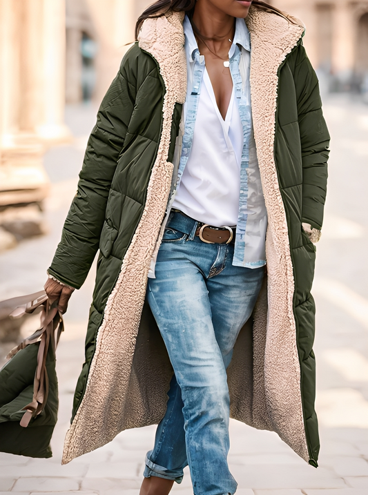 Hazel - Warmer, wattierter Parka-Mantel für Damen