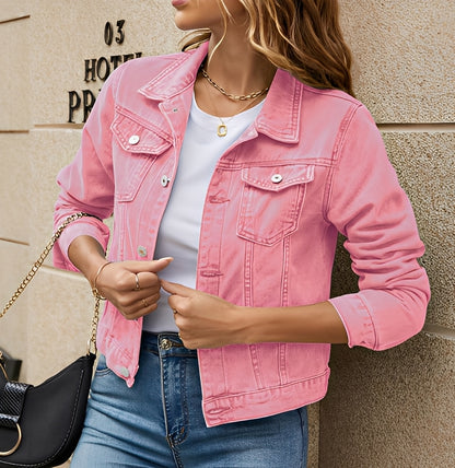 Alicia - Lässige, retro-inspirierte Jeansjacke für Damen