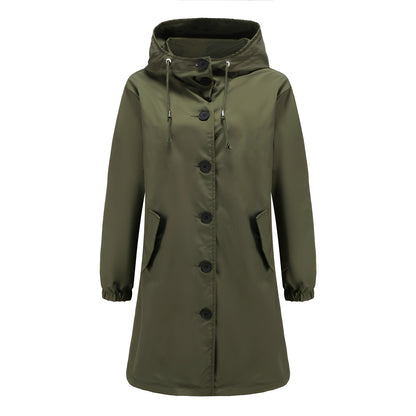 Vivyan - Lässige wasserdichte Jacke mit Kapuze für Damen