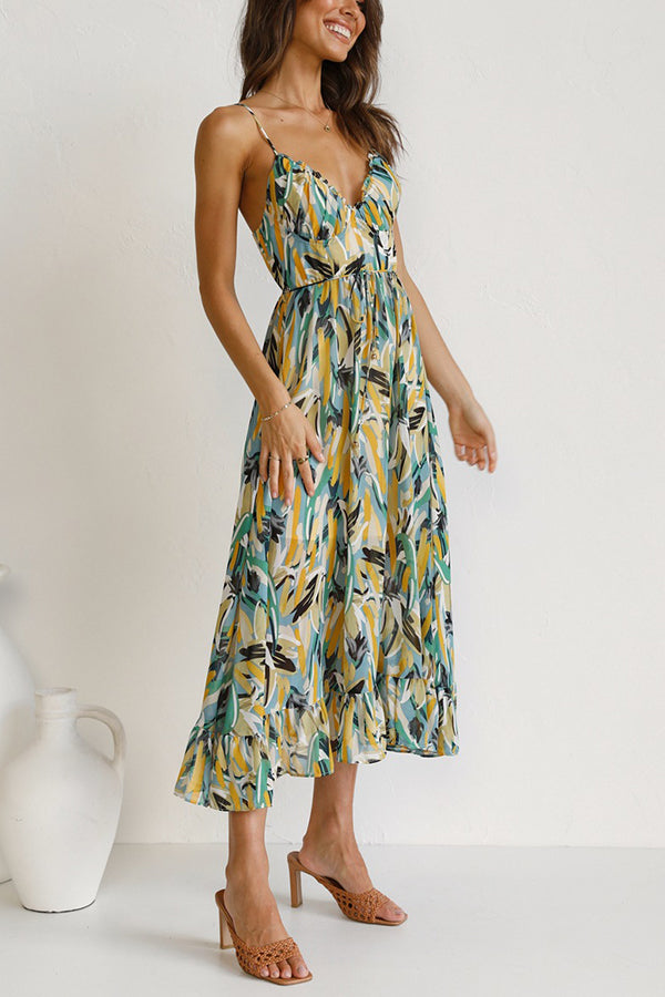 Charité – Farbiges Midi-Kleid